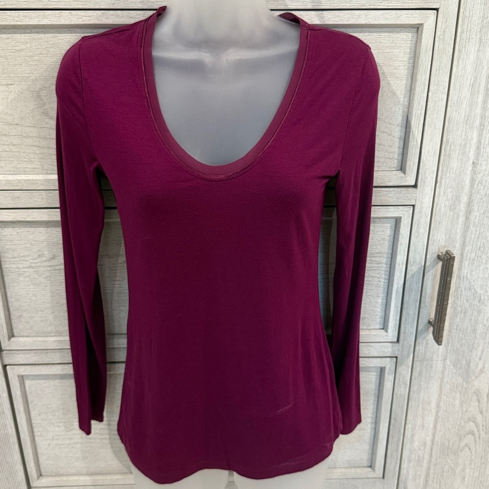 Banana Republic long sleeve scoop neck, XS NWOT